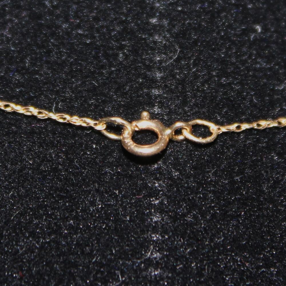 Dainty Solid 14K Gold Necklace with Blue Opal Star Charm - Picture 7 of 9